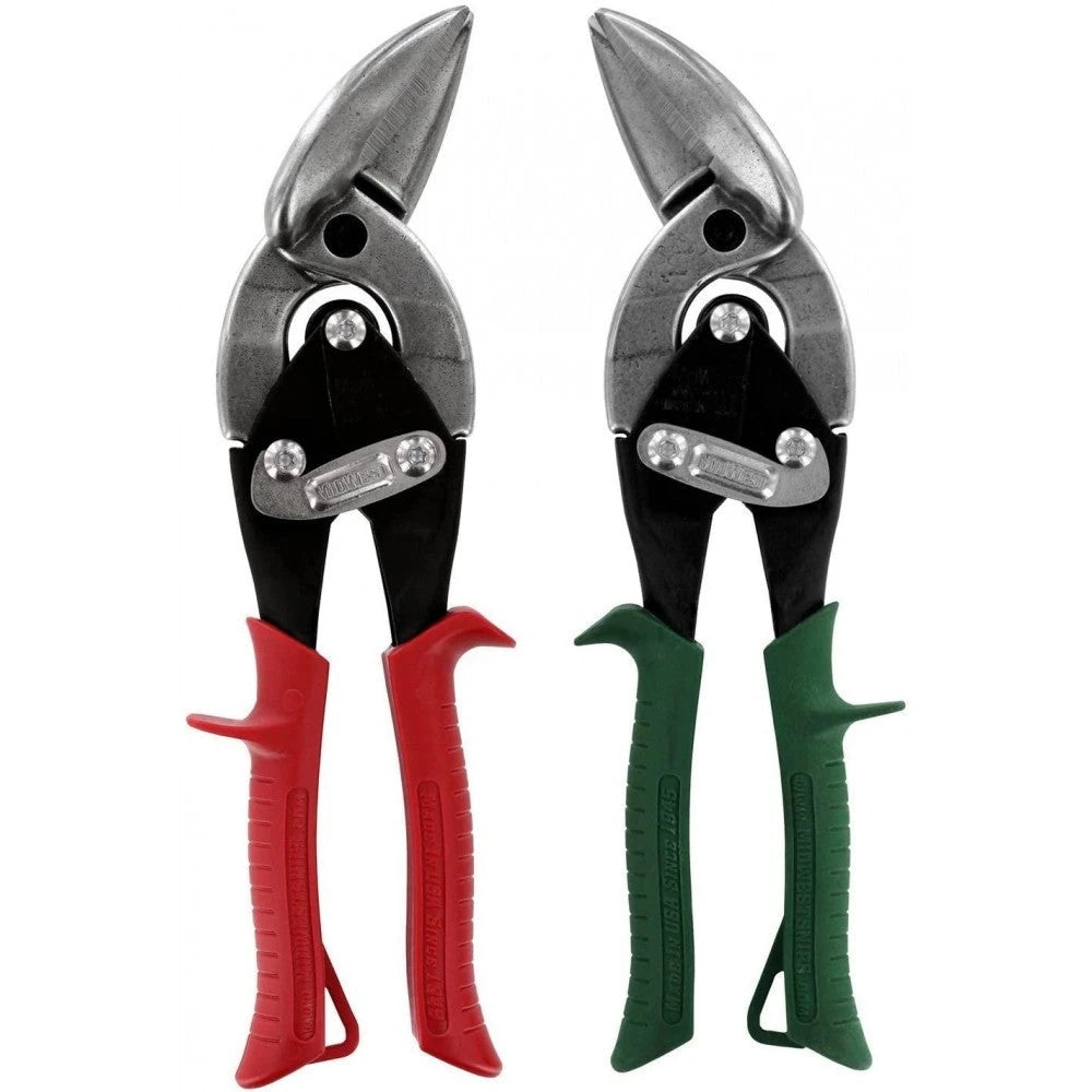 MIDWEST - HVAC Tool Kit - Set of 9 Parts that includes Aviation Scissors with Tools for Metal and Bag Work - MWT-HVACKIT03