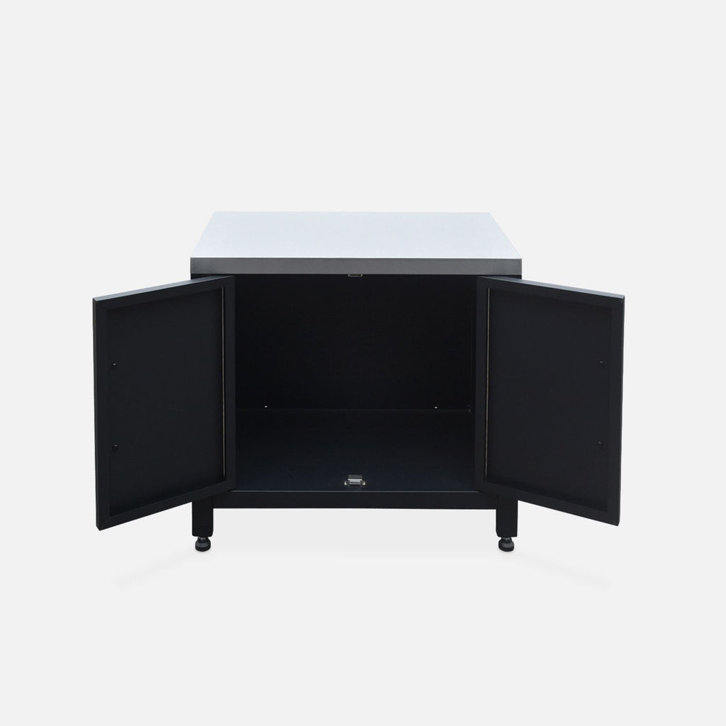 Outdoor Kitchen of Steel, 80cm, Black