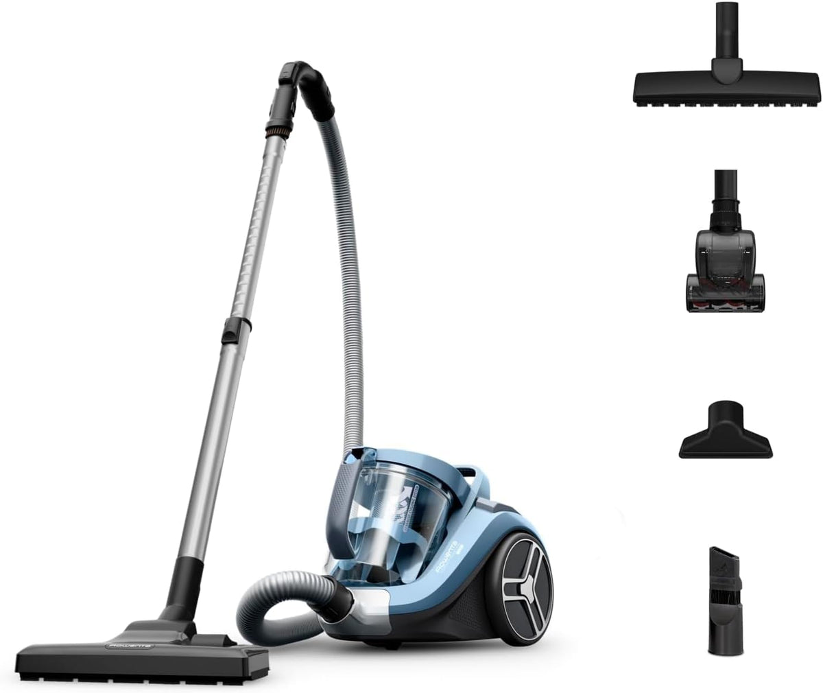 Rowenta Compact Power XXL Bag-free vacuum cleaner, 900W Energy-Efficient Motor, Advanced Cyclonic Filtration, 2.5L Large Extra Deposit, Compact, Classic Kit, RO4B23 Model