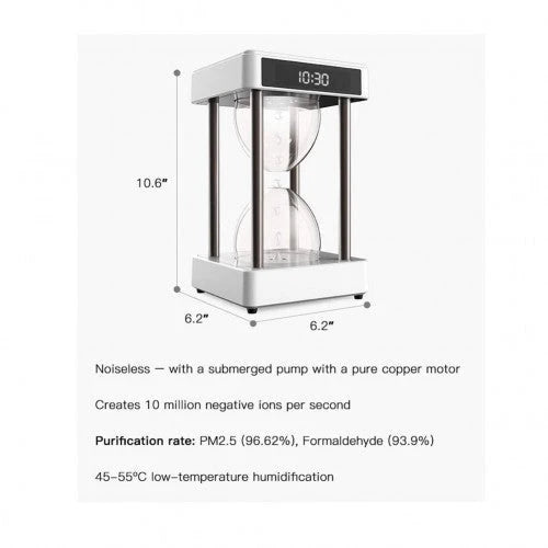 KOVODA Air Purifier with Filter Without Filter and Anti-Gravity Sand Clock with Time Water Stains