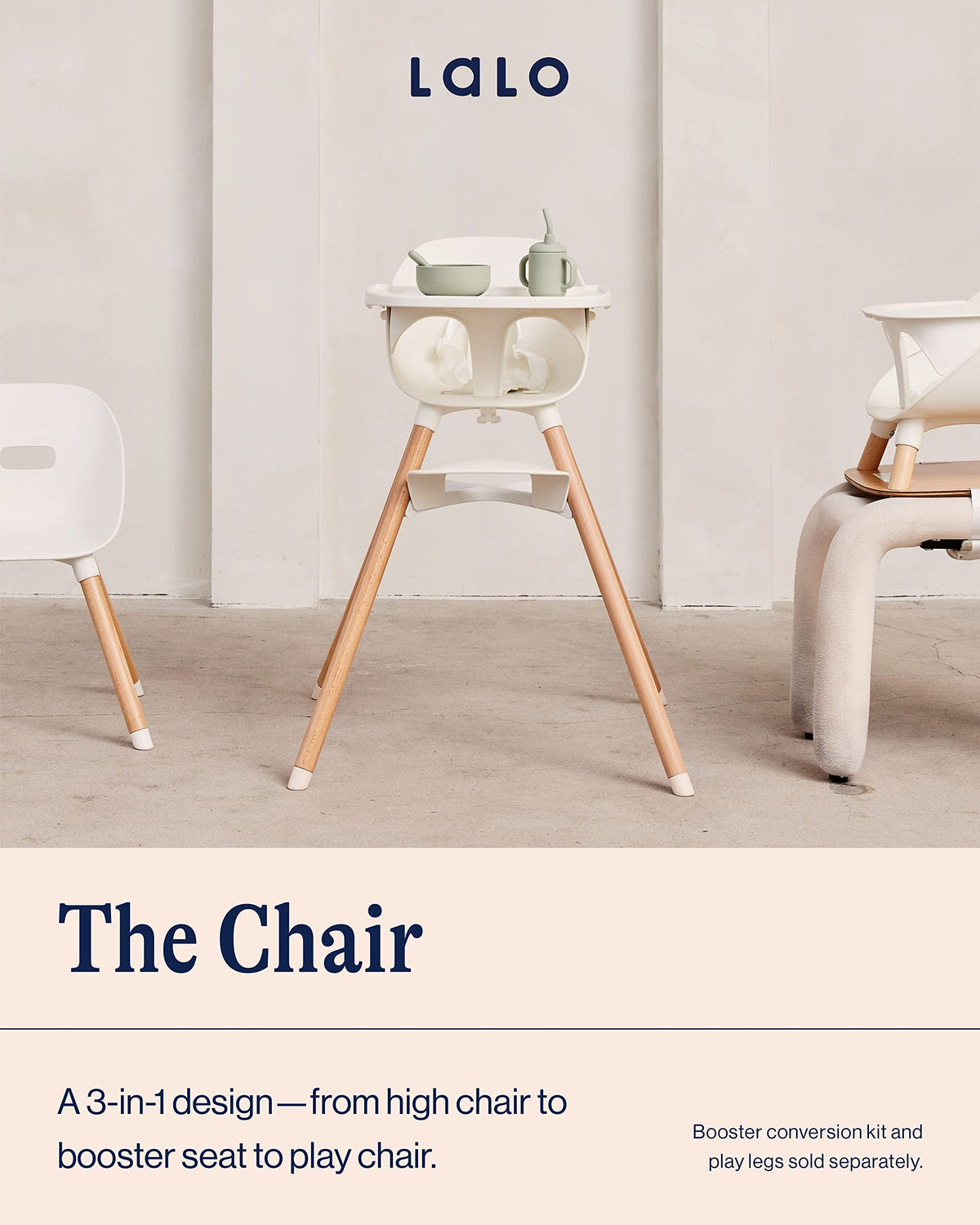 High convertible Lalo chair, Dishwasher
