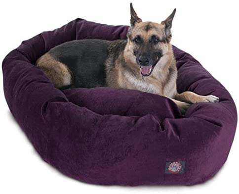 Majestic Pet Villa Bed for Bagel Dogs - 124; Donut-shaped Calming Bed, Multiple Tongs and Colors