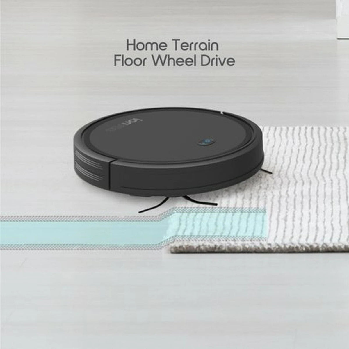 Ionvac Smartclean 2000 Robovac - Intelligent Robotic vacuum cleaner for Wood and Carpets Flooring, Controlled via Mobile App or Voice Command