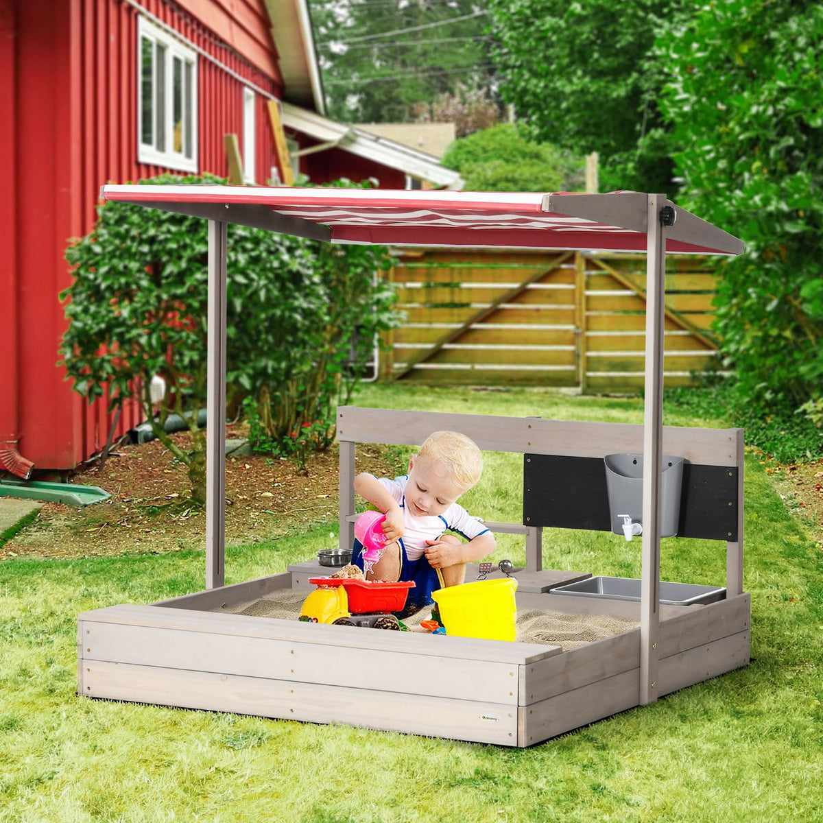 ArJanuary For Children Outunny Wood Polyester 114x110x110 Cm Grey