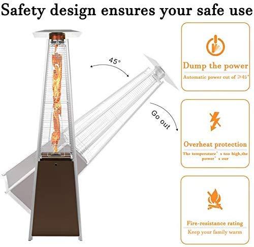 2 Pyramid-shaped External Heaters Games, 42,000 BTU, Torre to Propane Gas Heaters