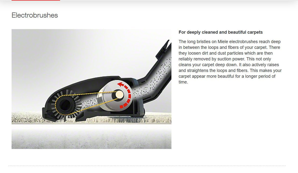 Miele Electro Plus Full Size Electric Brush