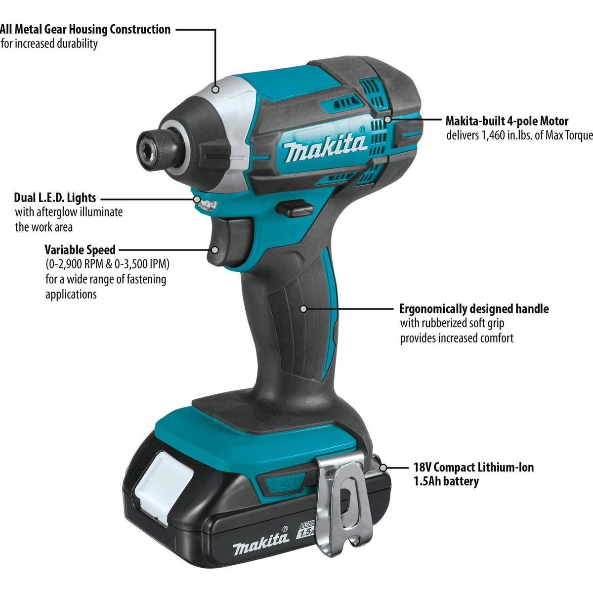 Makita CT225SYX Kit Combo 2-piece Lithium Ion Compact 18V LX ®