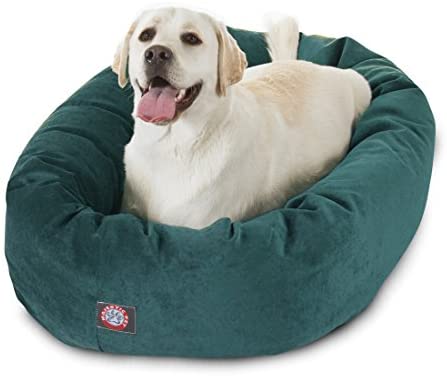 Majestic Pet Villa Bed for Bagel Dogs - 124; Donut-shaped Calming Bed, Multiple Tongs and Colors