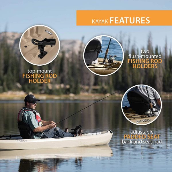 Lifetime 90806 Tamarack Angler 100 Kayak Fishing 2 Packages (Including Remos)