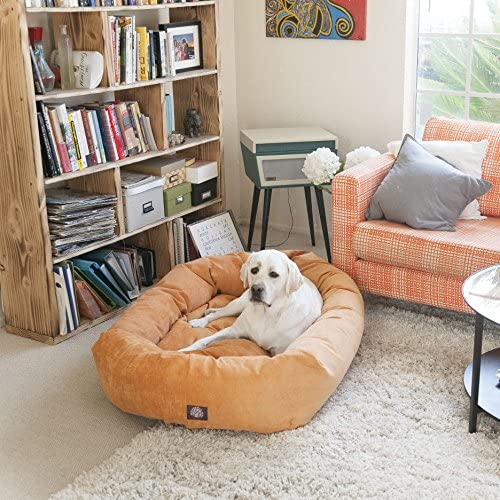 Majestic Pet Villa Bed for Bagel Dogs - 124; Donut-shaped Calming Bed, Multiple Tongs and Colors