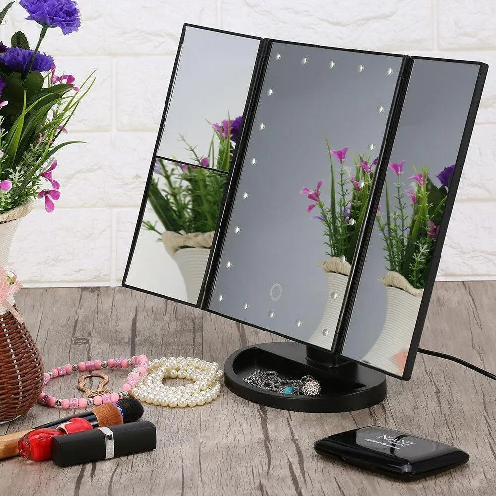 Light Make-up Mirror - Smart Touch Mirror with Lights and 10X Increase