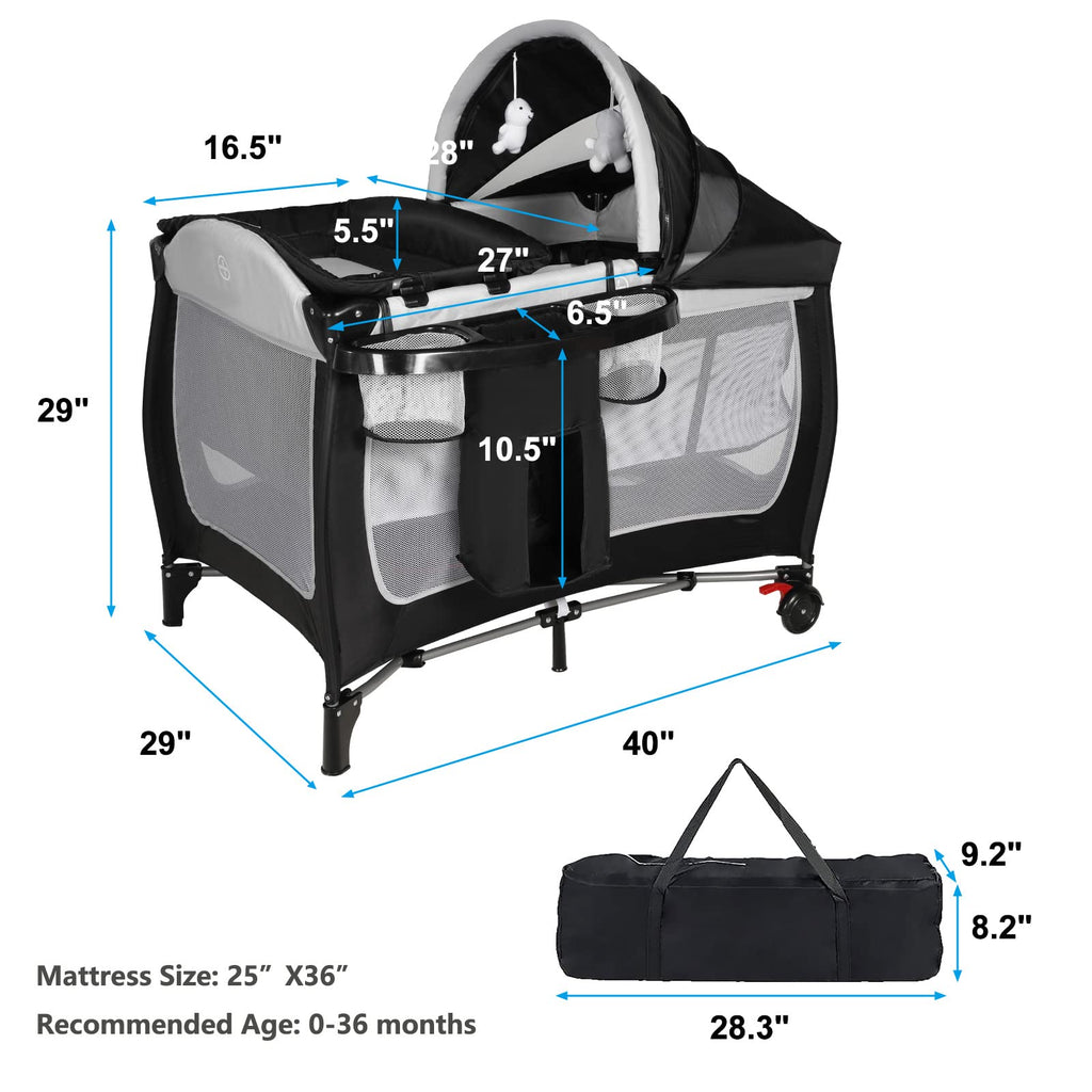 Kinder King Adjustable Portable Cot