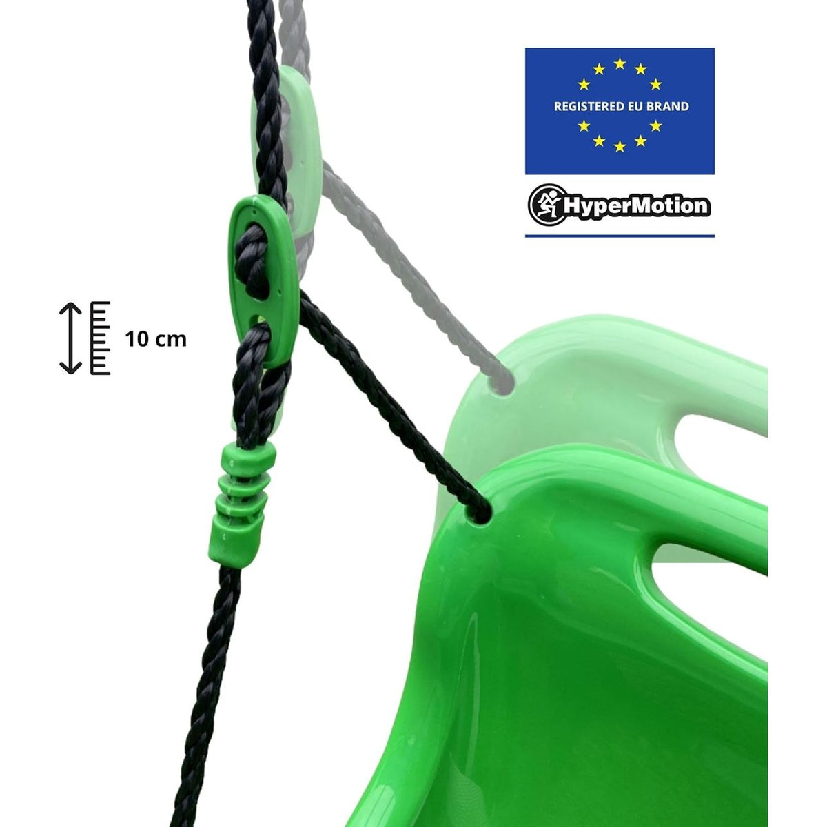 Baby swing + 6 months, 25 Kg Max, Baby swing for internal and external use, Adjustable height