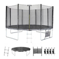 Trampoline With 430cm Accessories Pack, Grey