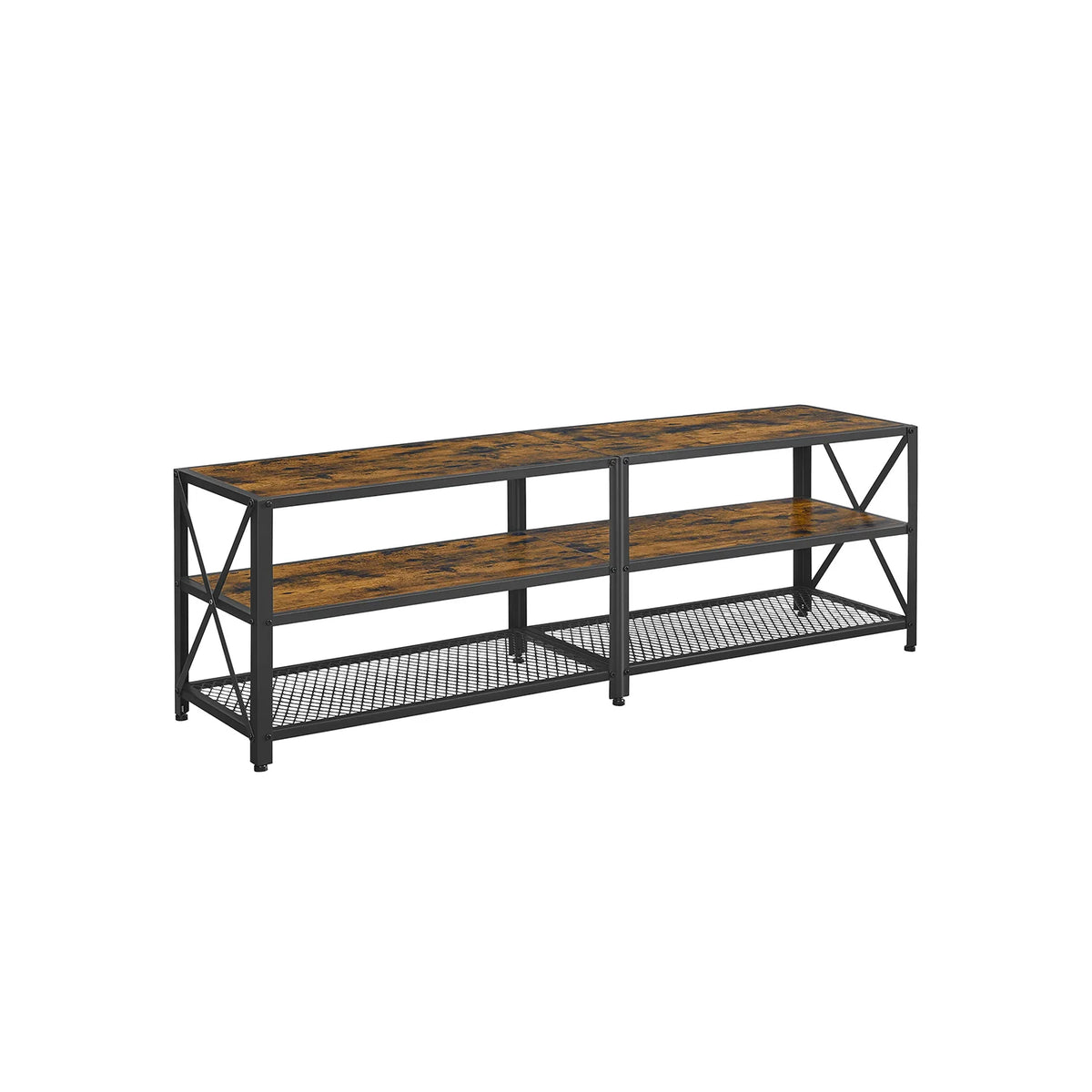 TV Bank Table with Steel Frame Living Room