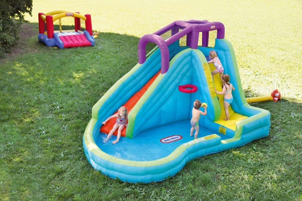 Little Tikes Slam'n Curve Slide, Multicolor