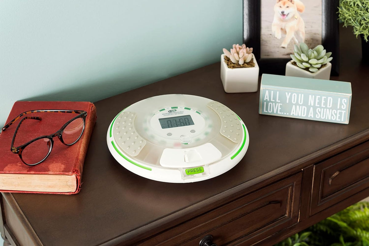 e-Pill Voice - Automatic Pump Dispenser with Lock - Remember with Amigable Voice