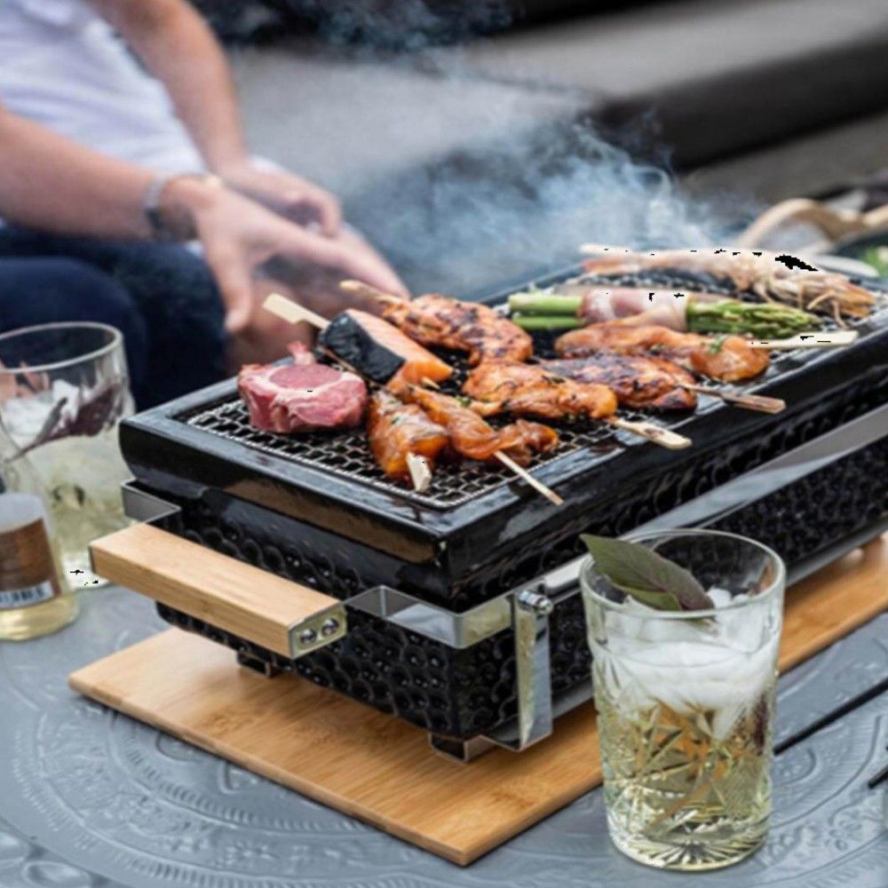 Japan Traditional Rectangular Table Grill Sumibi