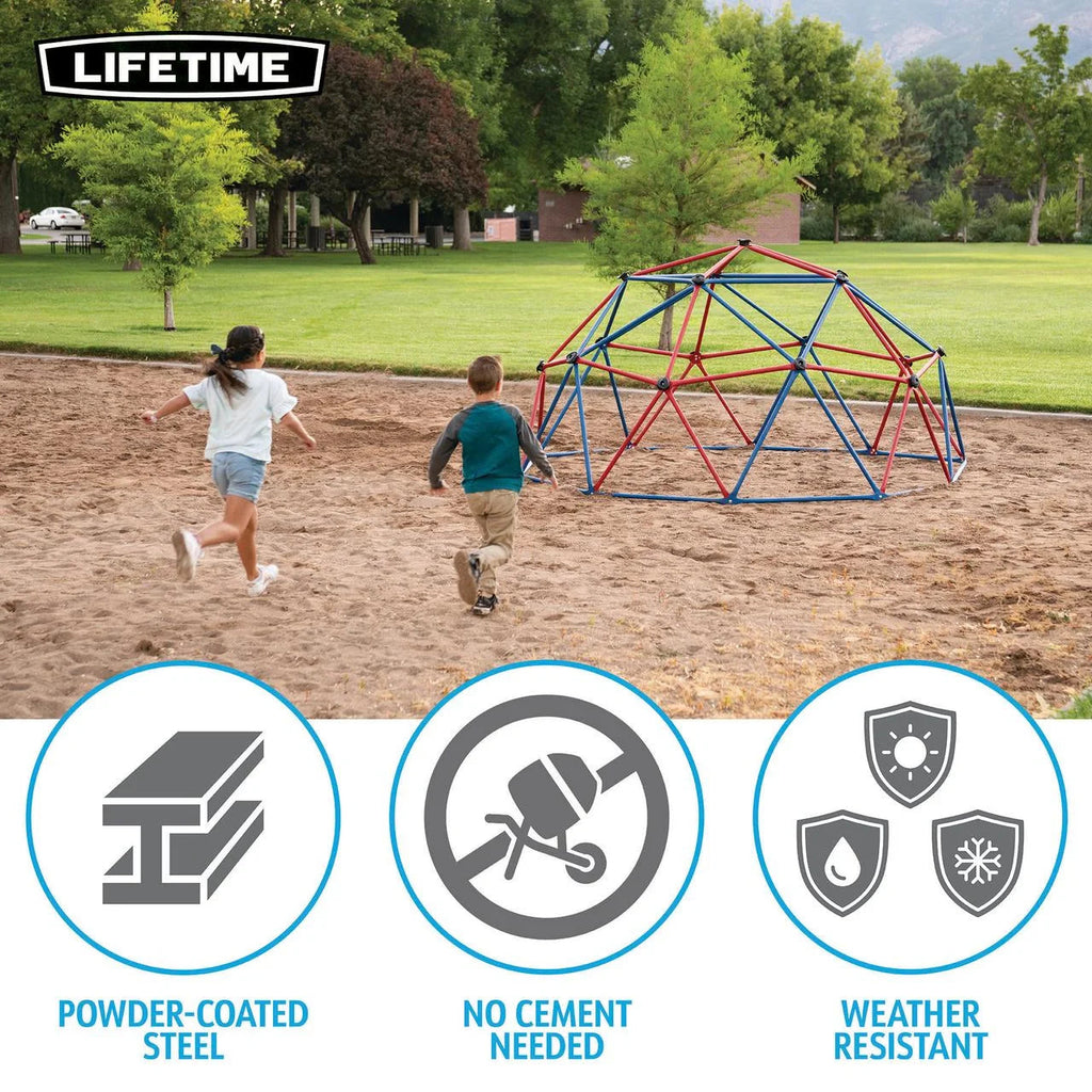 Lifetime Dome for Children's Free Air Scaling, 5 feet High x 10 feet wide, red and blue (101301)