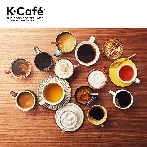 Keurig K-Coffee Coffee K-Cup, for Coffee, Latte and Cappuccino, Includes Dishwasher-Suitable Spumer, Coffee Shot Capacity, Compatible with All K-Cup Capsules, Dark Carbon