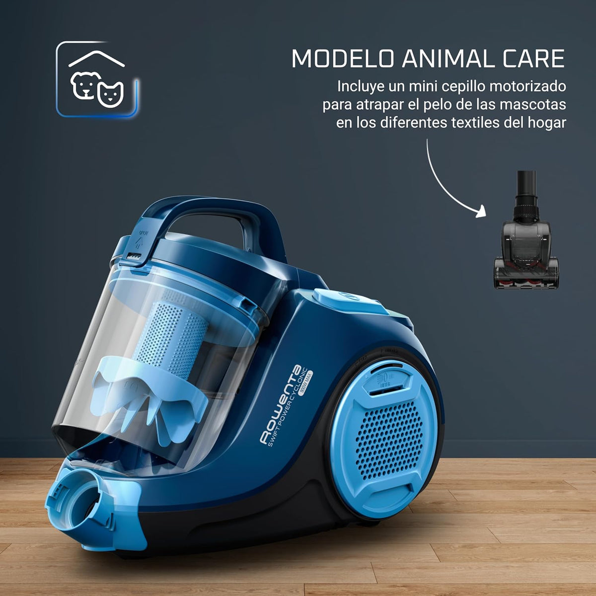 Rowenta Swift Power RO2981 Total Care - Scan Without Bag with Cyclone System