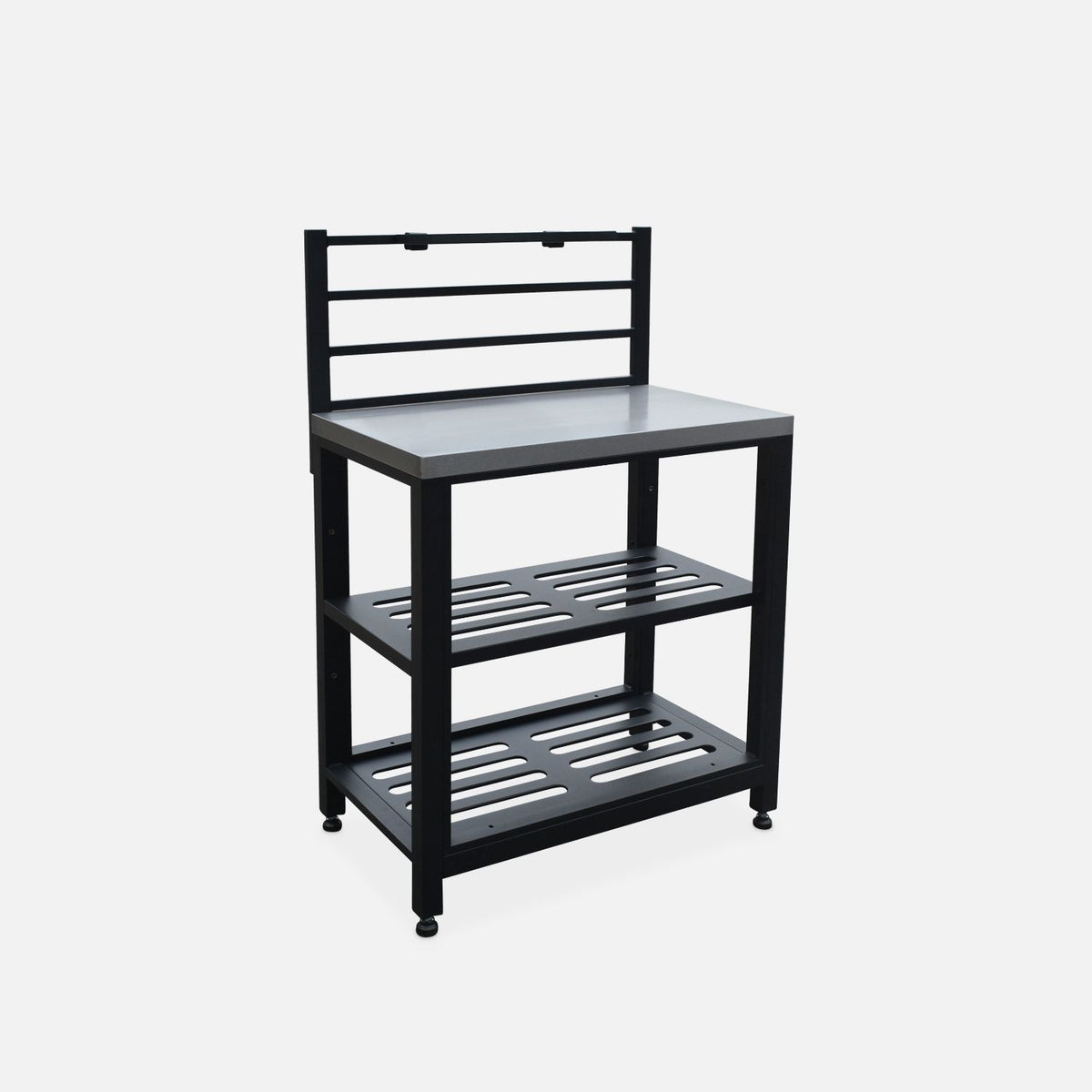 Outdoor Kitchen of Steel 2 Stations, 80cm, Black