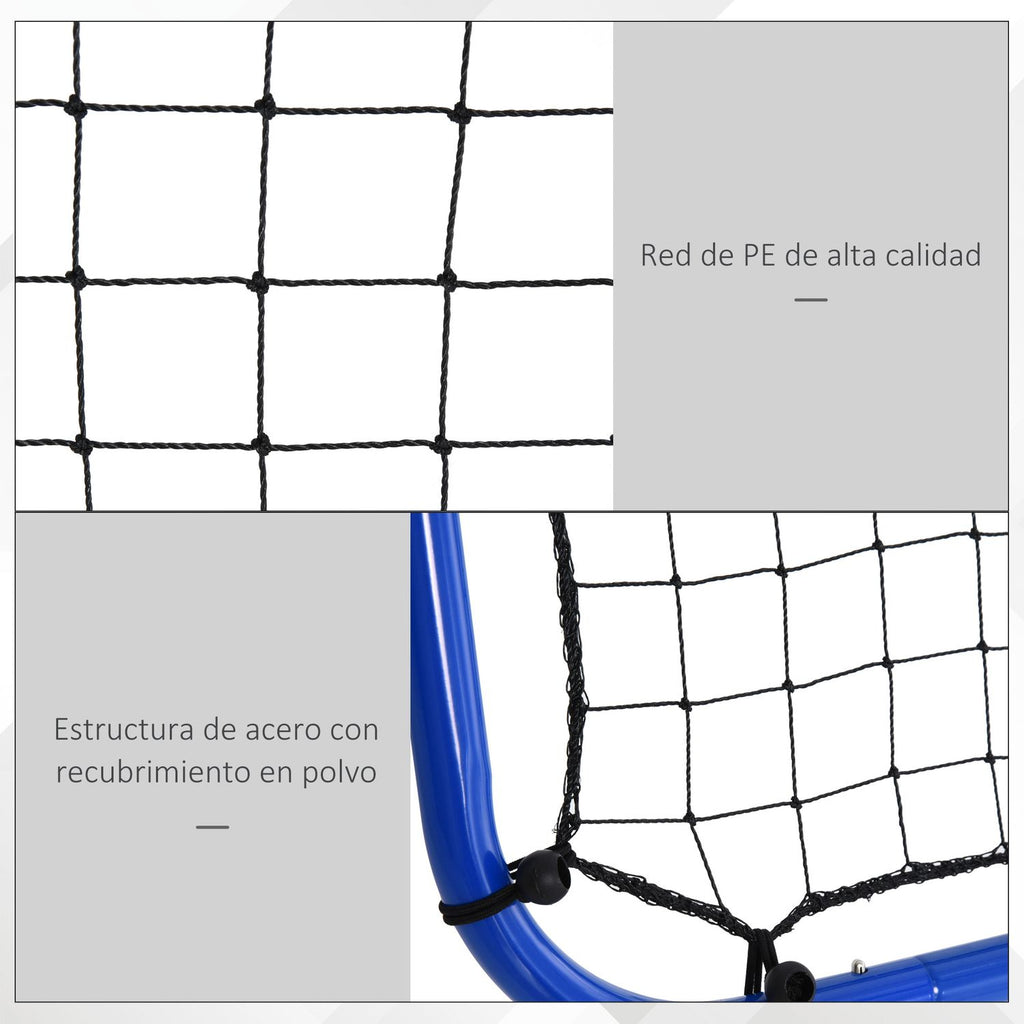 Plegable and Adjustable Rebound Network in Homcom angle 100x95x90 Cm Blue