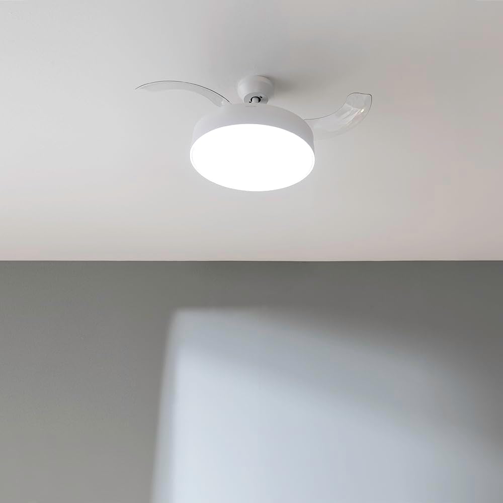 Cecotec Roof Fan with Retractable Asps and Invisible Energy Silence Aero 4280 Steel, 40 W, Diameter 42 Pulses (106 cm), Timer, 3 Tons of Light, Summer Function