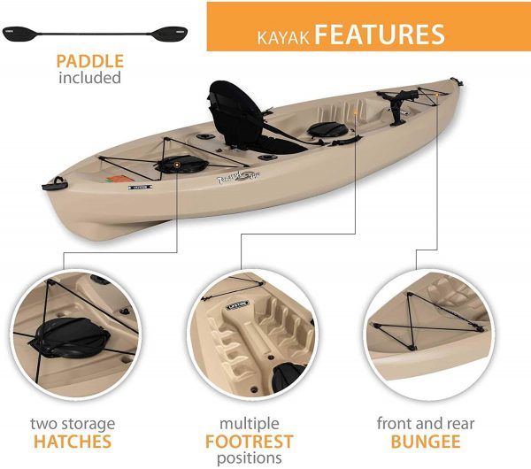 Lifetime 90806 Tamarack Angler 100 Kayak Fishing 2 Packages (Including Remos)