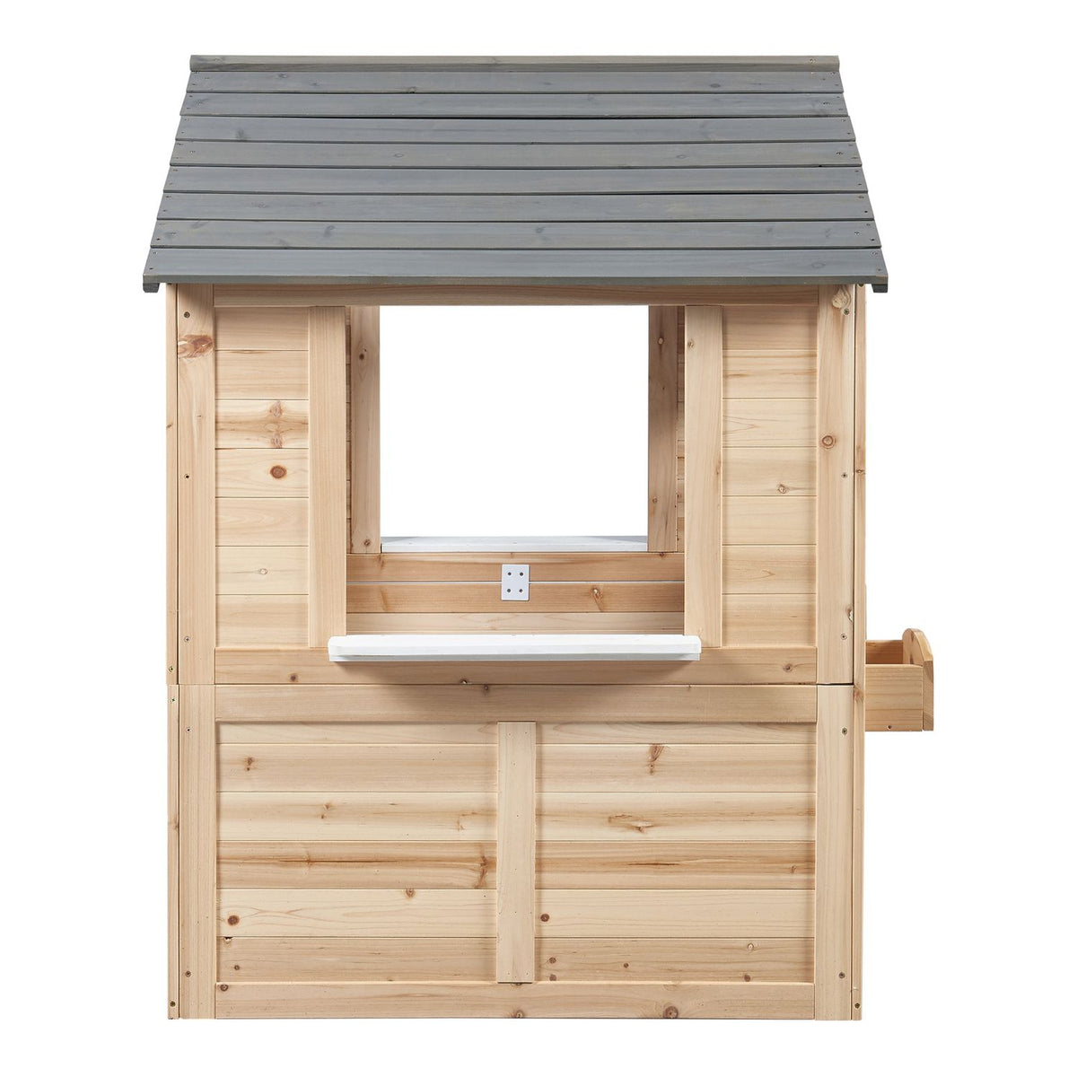 Casita Infantil Acciano Abeto Wood 131x113x97 Cm - Natural [casa.pro]