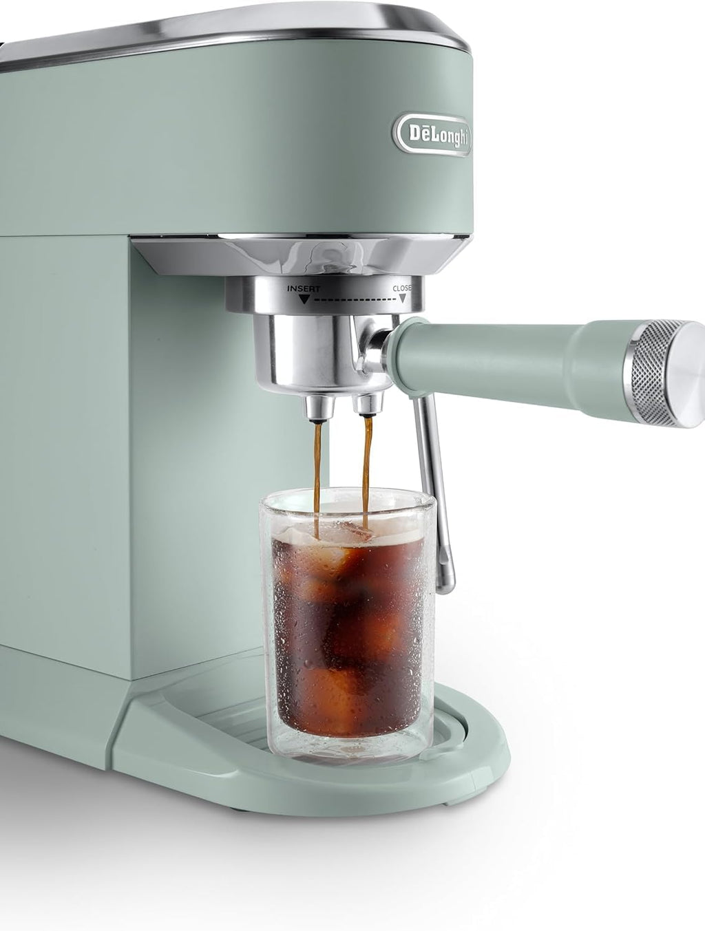 De 'Longhi Dedica - Inoxable Steel Pump Coffee Coffee Coffee Coffee, Espresso and Capuchino, 1.3 Litre Deposit, Antidote System, EC685.M Model, Metal Color