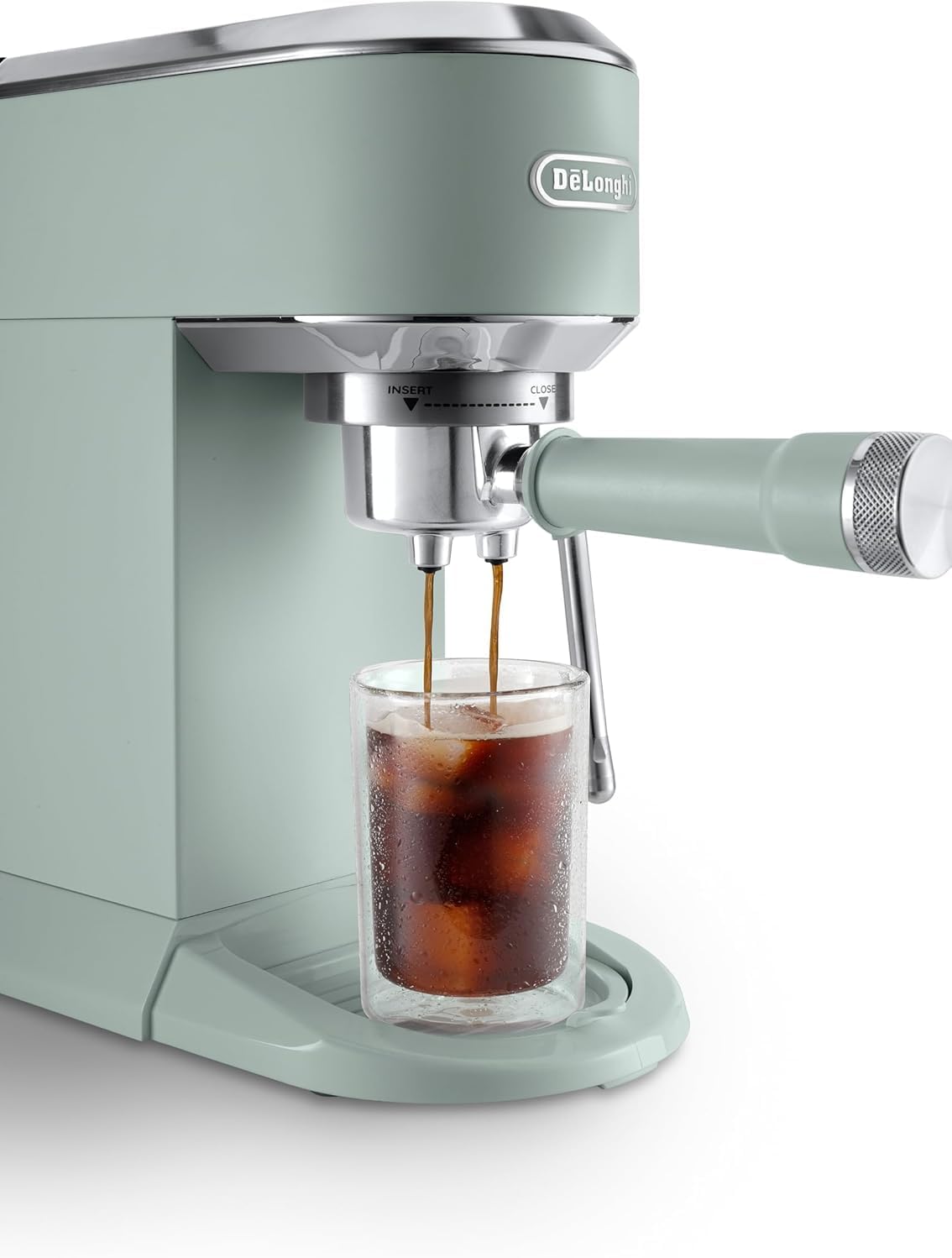 De 'Longhi Dedica - Inoxable Steel Pump Coffee Coffee Coffee Coffee, Espresso and Capuchino, 1.3 Litre Deposit, Antidote System, EC685.M Model, Metal Color