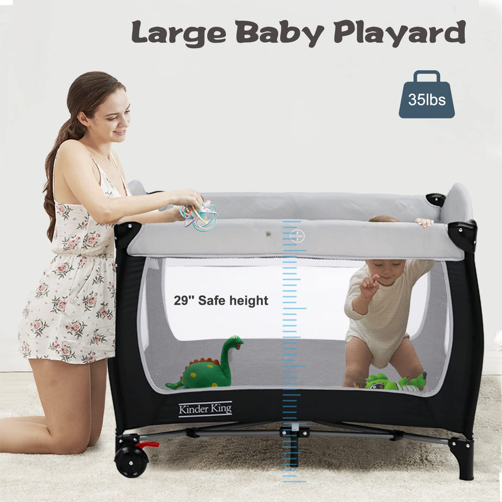 Kinder King Adjustable Portable Cot