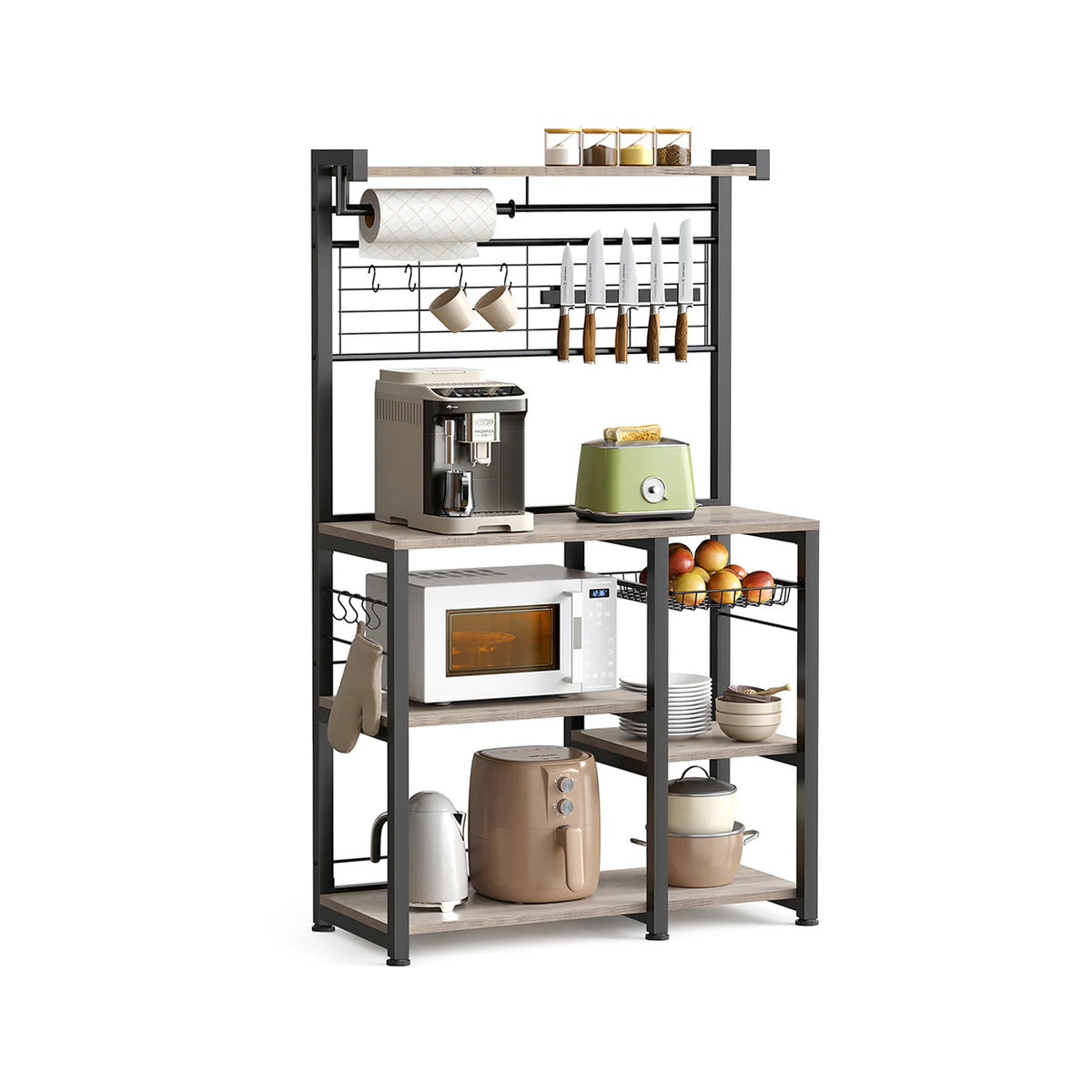 Stairway Kitchen Support for Bakery Wire Basket Paper Support
