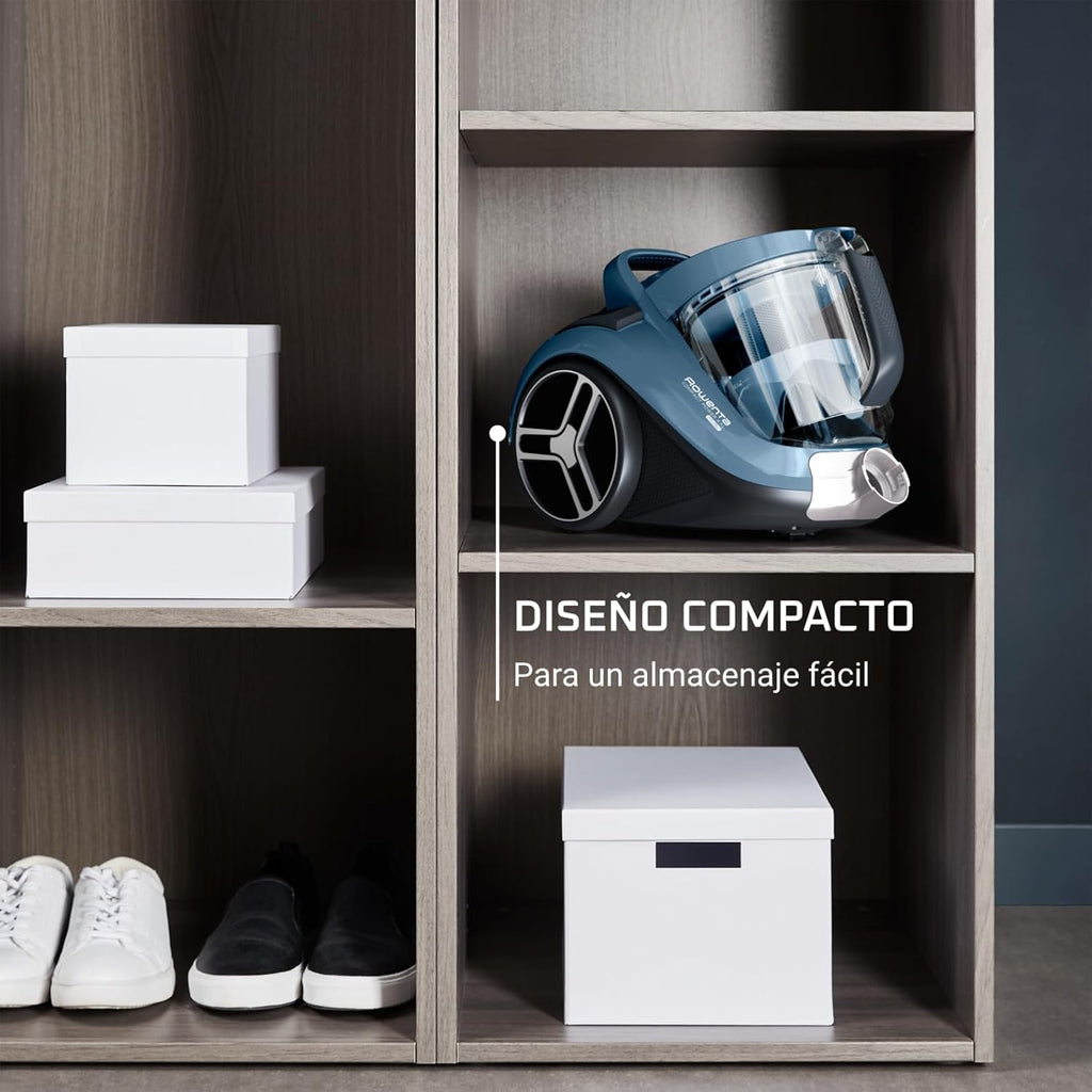 Rowenta Compact Power XXL Bag-free vacuum cleaner, 900W Energy-Efficient Motor, Advanced Cyclonic Filtration, 2.5L Large Extra Deposit, Compact, Classic Kit, RO4B23 Model