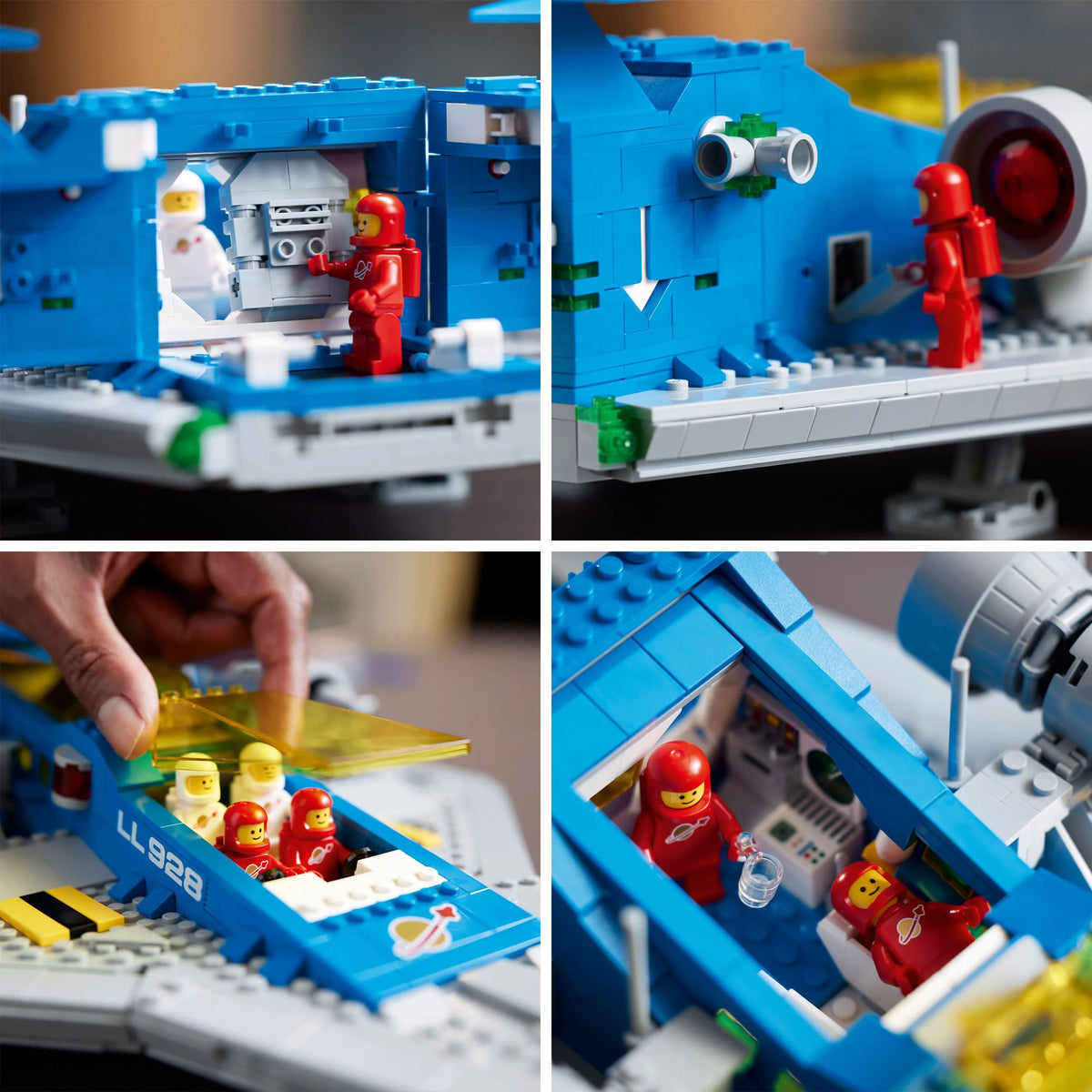 LEGO Icons Galactic Explorer 10497 - Collectible Edition of the 9th Anniversary, Classic Space Ship with Astronaut Figures, Adult Construction Set, Gift Idea for Space Fans