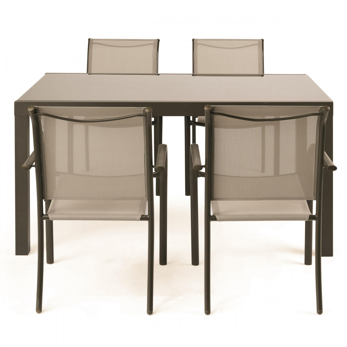 Set Málaga Extensible Table Extensible + 4 Chairs