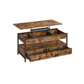 High-end table Rustic brown and black ink