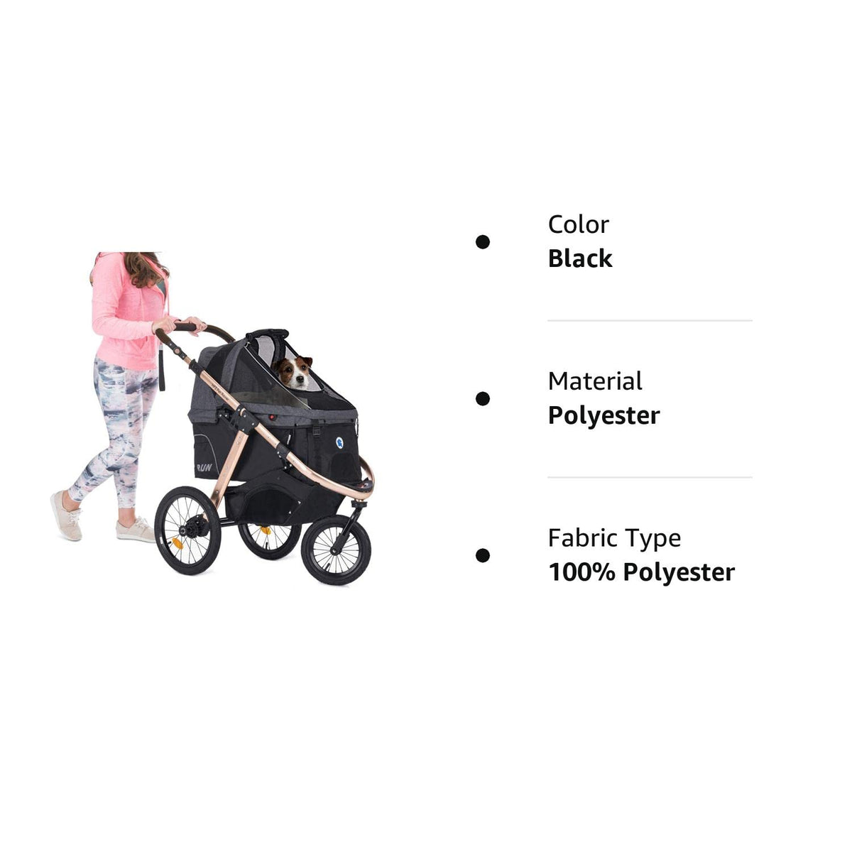 Sportive Car to Run with Confort Rubber Wheels / Quick Pledge with One Hand / Aluminium Structure for Dogs, Cats and Small or Medium Pets (Green Camouflage)
