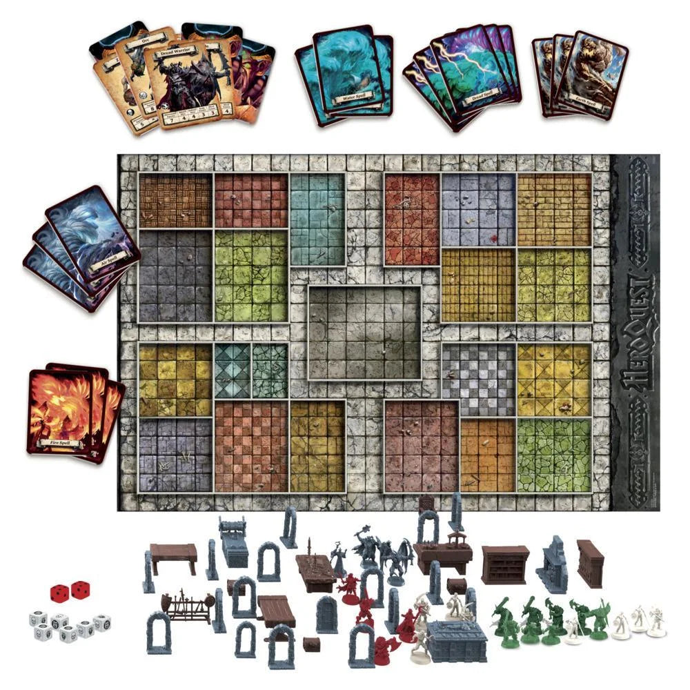 Avalon Hill HeroQuest Table Game, Fantastic Mazmorre Adventure with Miniatures, for 2-5 Players, Ages 14 onwards