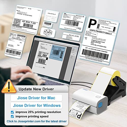 Jiose Shipping Tags Printer, Thermal Machine to Print Tags