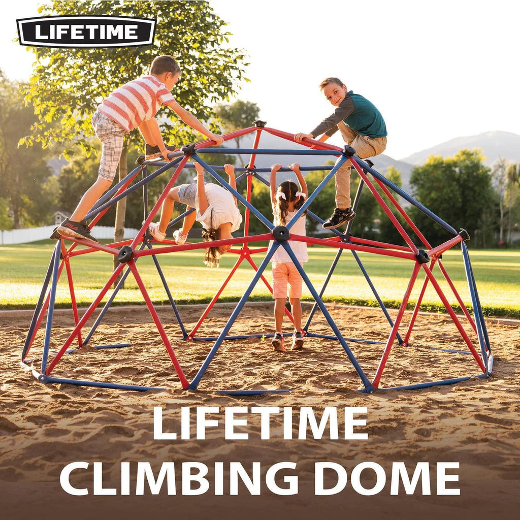 Lifetime Dome for Children's Free Air Scaling, 5 feet High x 10 feet wide, red and blue (101301)