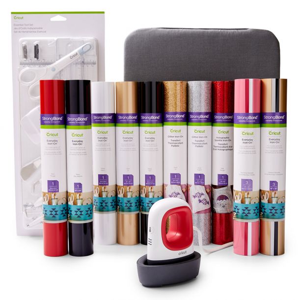 EasyPress Mini ™ in raspberry color + Essential ironing material package