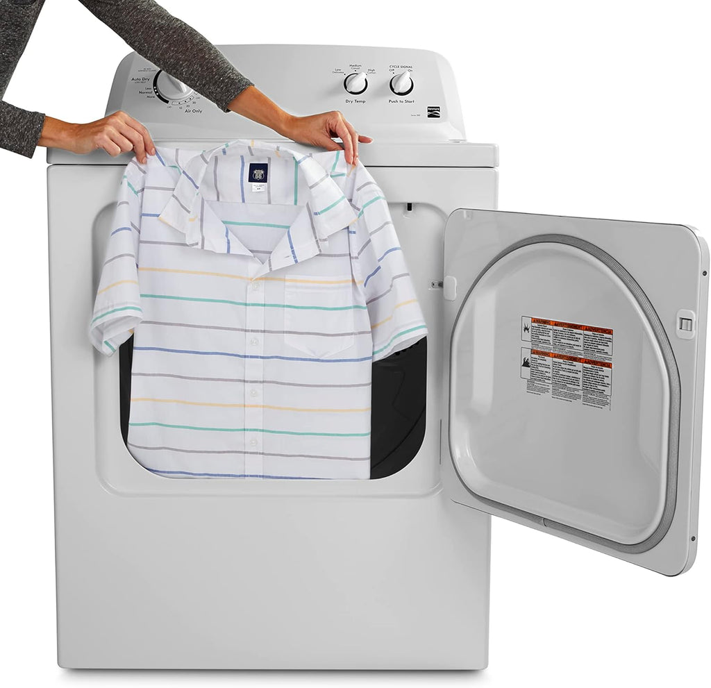 Kenmore 29 "Border Load Electric Dryer with Arrugas Protection and Total 7.0 foot Cubic, White