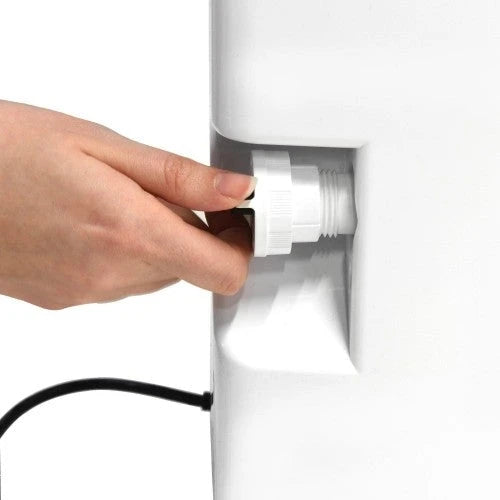 30-pint Energy Star-certified Ivation dehumidifier - includes programmable humidistate, hose connector, automatic switch off / restart, timer, wheels and air-washable filter.