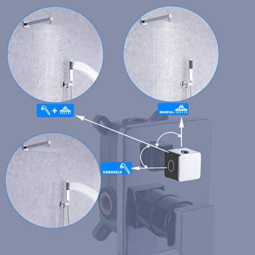 KES Shower System with 12-inch Rainhead Shower