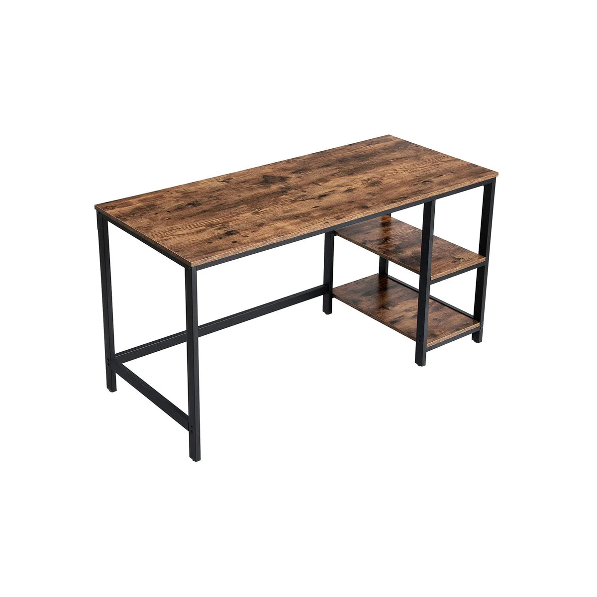 Computer table, Rustic and Black Brown